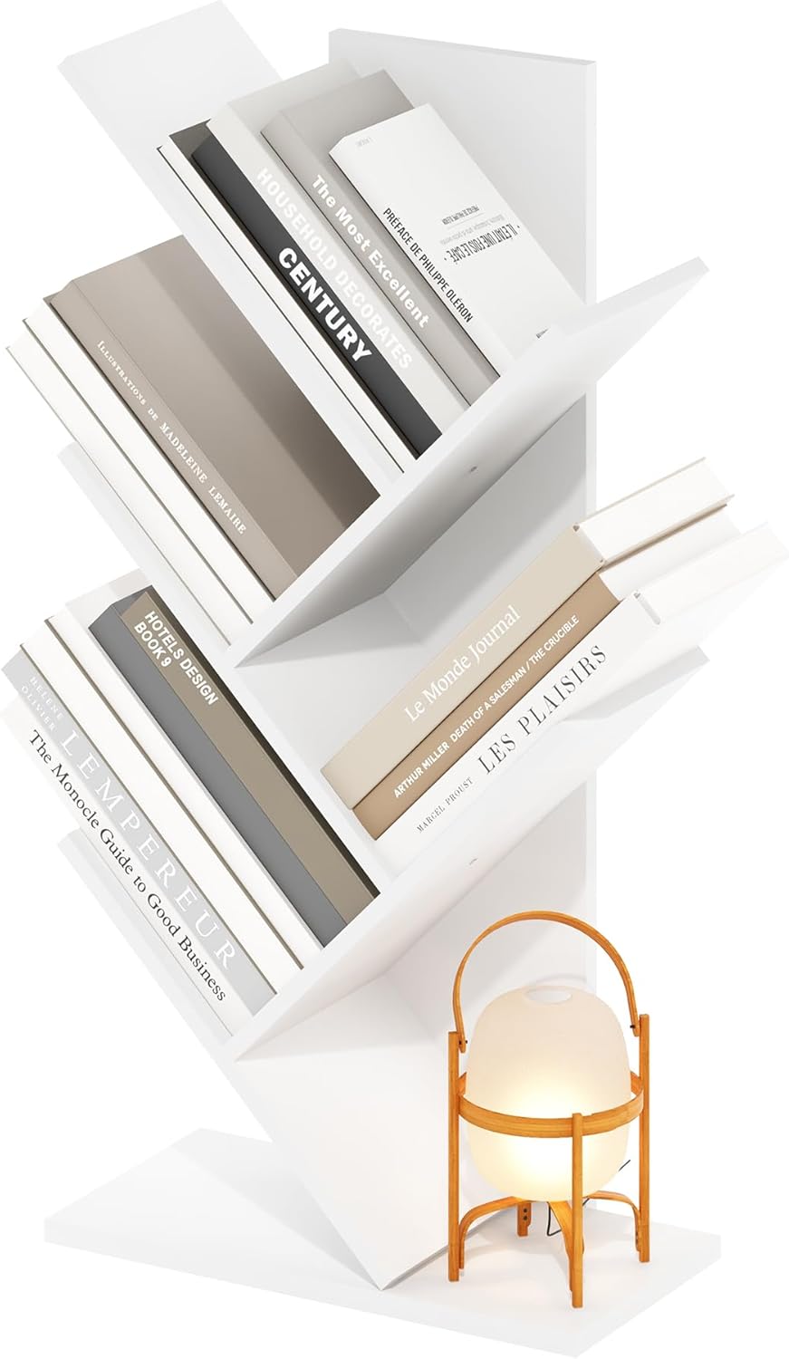 Furinno Luder Bookcase / Book / Storage , 5-Tier, White