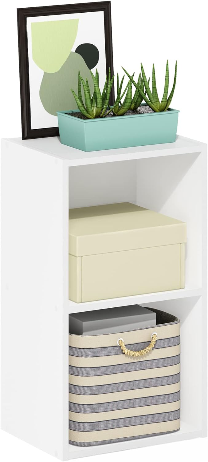 Furinno Luder Bookcase / Book / Storage , 5-Tier, White