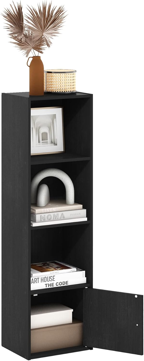 Furinno Luder Bookcase / Book / Storage , 5-Tier, White
