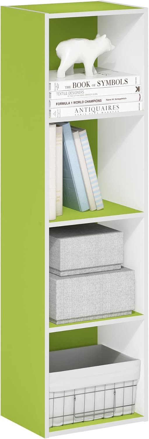 Furinno Luder Bookcase / Book / Storage , 5-Tier, White