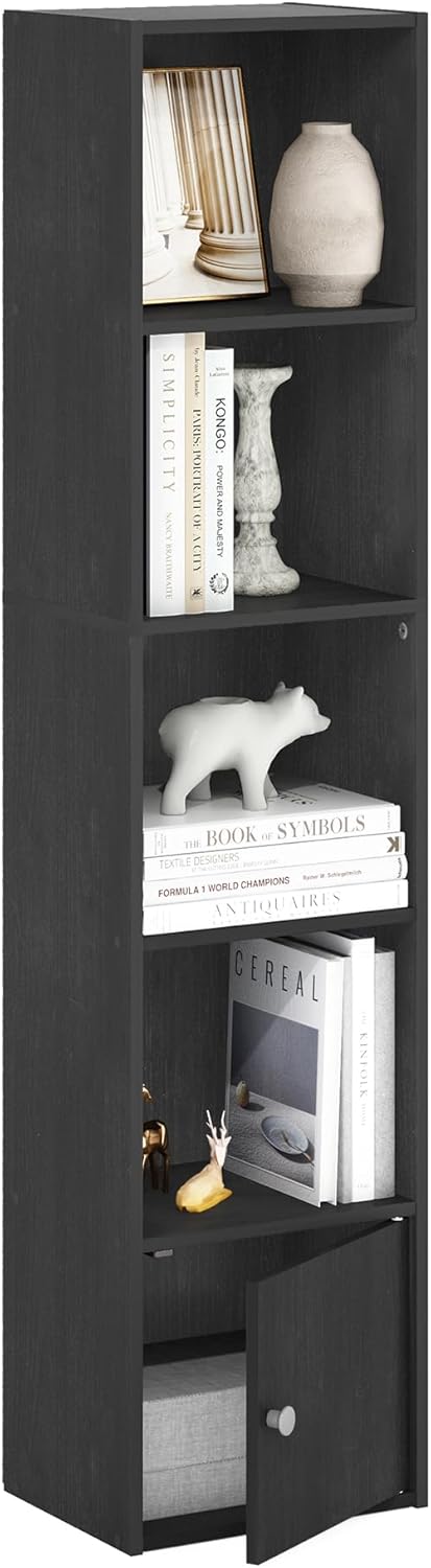 Furinno Luder Bookcase / Book / Storage , 5-Tier, White