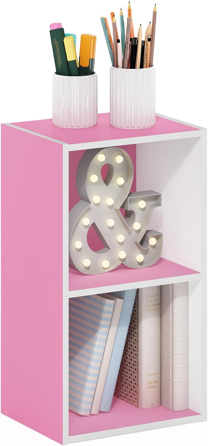Furinno Luder Bookcase / Book / Storage , 5-Tier, White