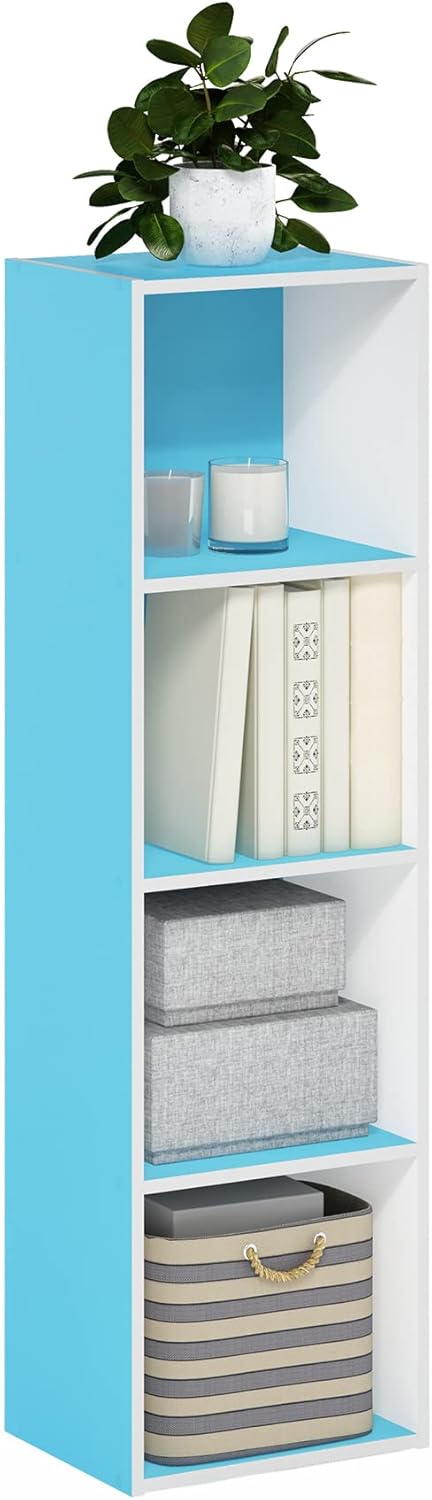 Furinno Luder Bookcase / Book / Storage , 5-Tier, White