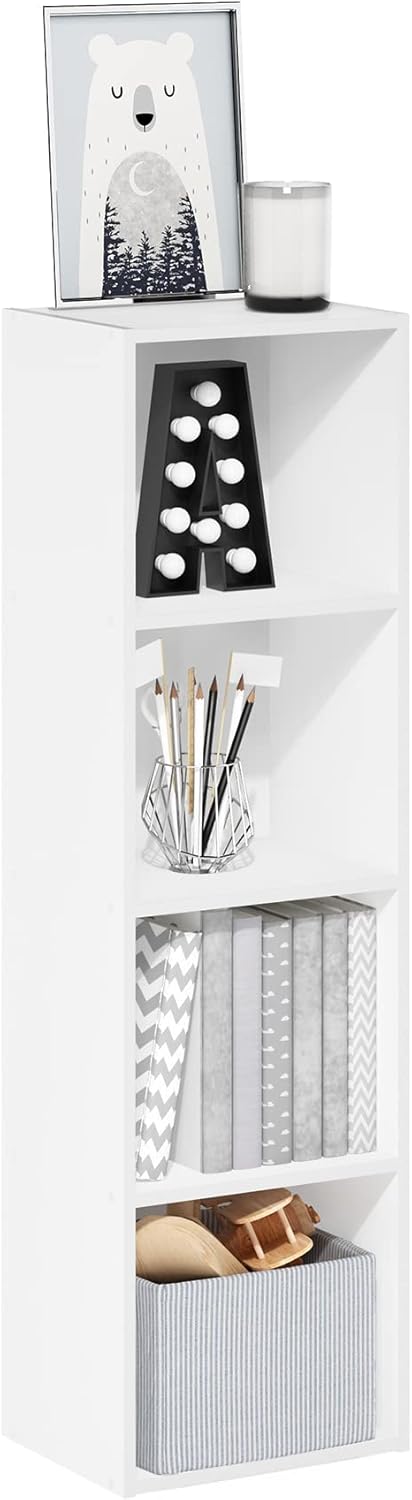 Furinno Luder Bookcase / Book / Storage , 5-Tier, White
