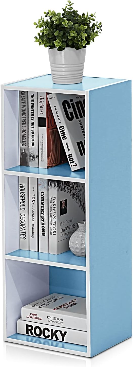Furinno Luder Bookcase / Book / Storage , 5-Tier, White