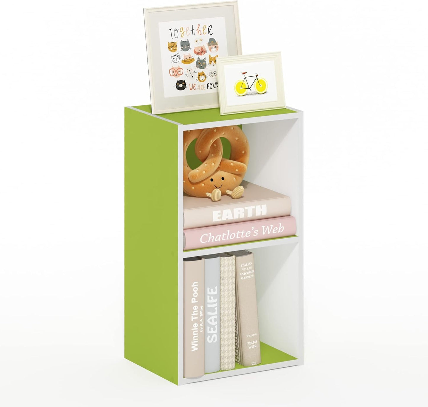 Furinno Luder Bookcase / Book / Storage , 5-Tier, White