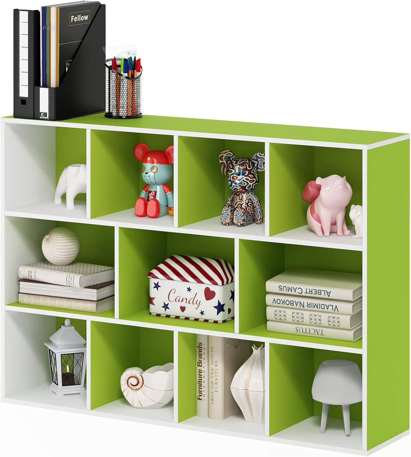 Furinno Luder Bookcase / Book / Storage , 5-Tier, White