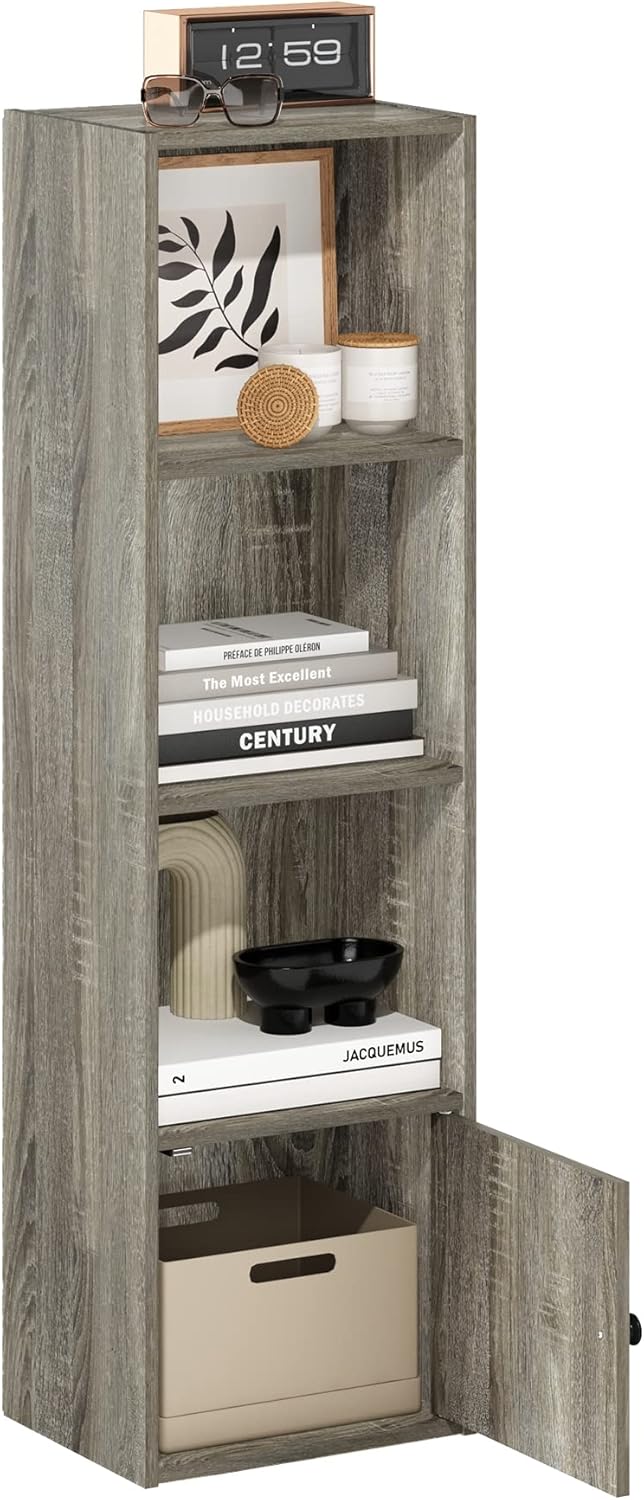 Furinno Luder Bookcase / Book / Storage , 5-Tier, White
