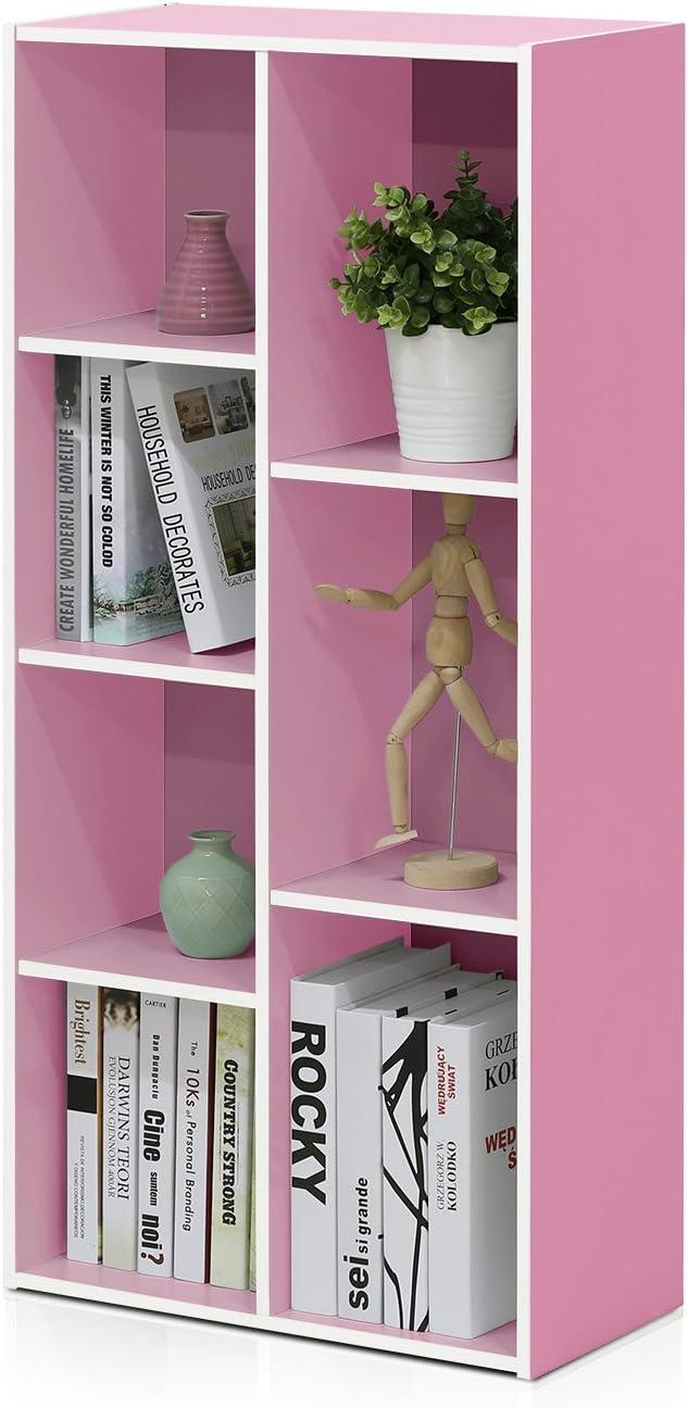 Furinno Luder Bookcase / Book / Storage , 5-Tier, White