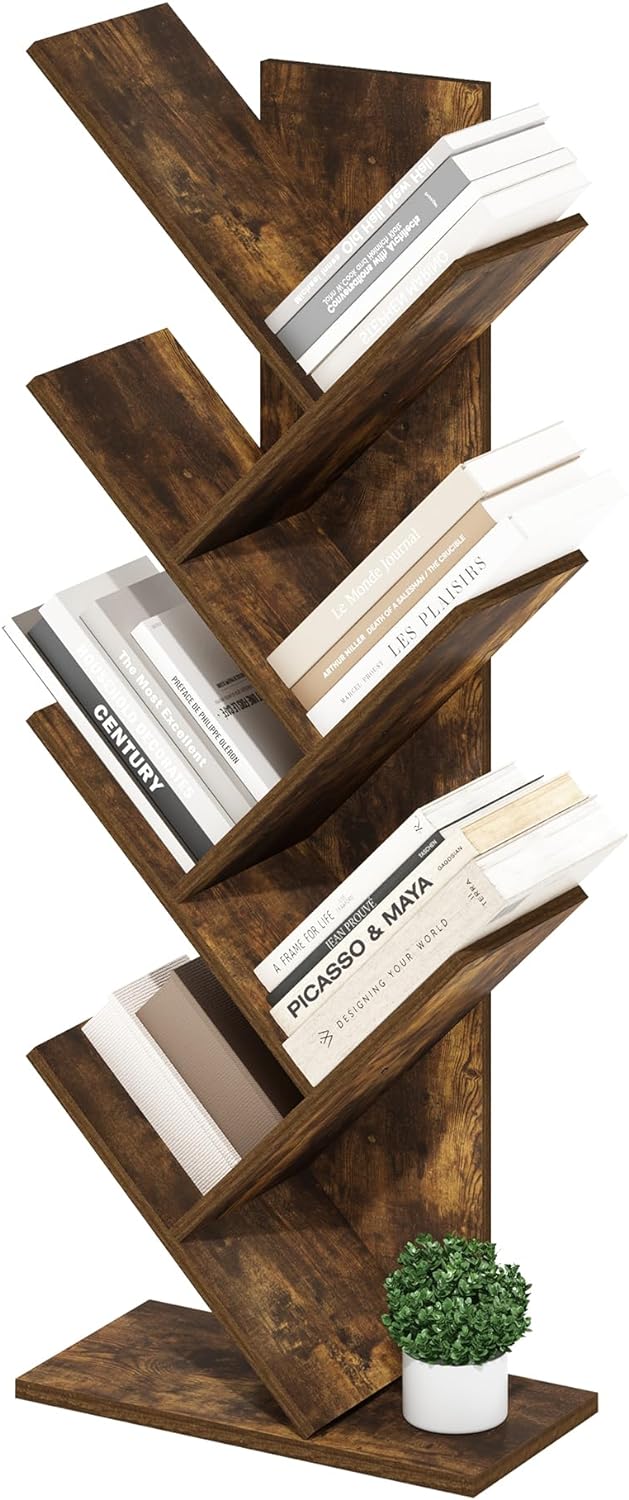 Furinno Luder Bookcase / Book / Storage , 5-Tier, White