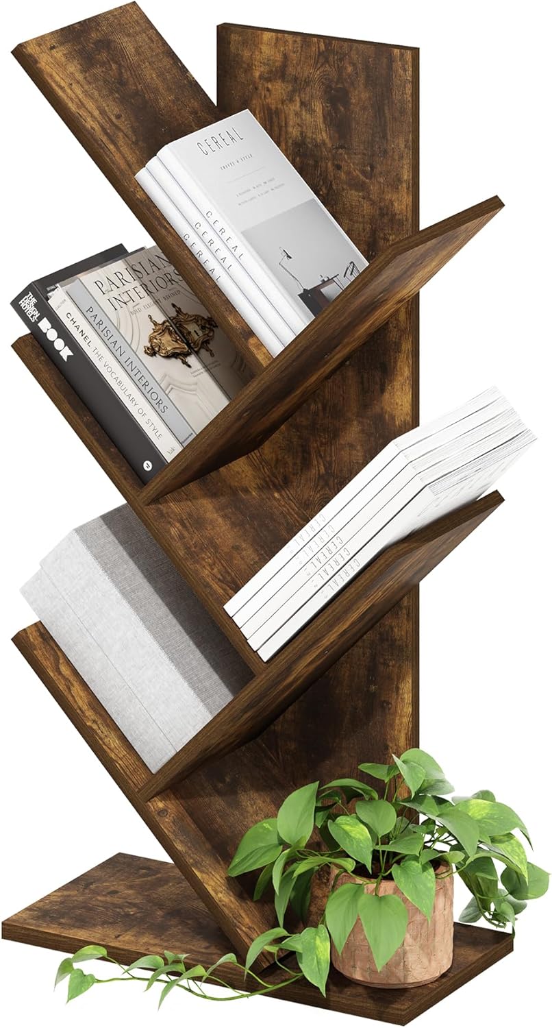 Furinno Luder Bookcase / Book / Storage , 5-Tier, White