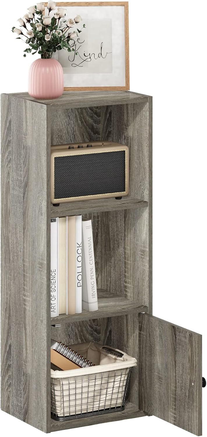 Furinno Luder Bookcase / Book / Storage , 5-Tier, White
