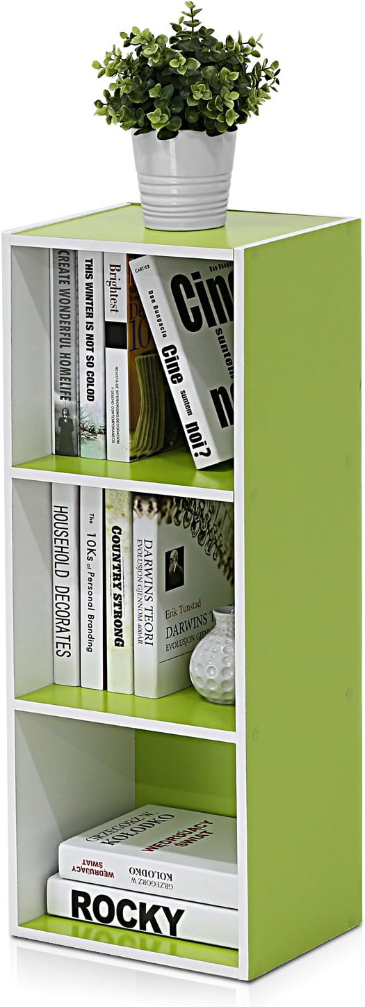 Furinno Luder Bookcase / Book / Storage , 5-Tier, White