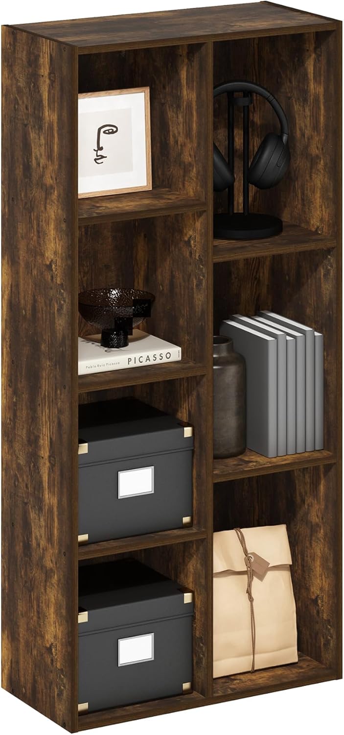 Furinno Luder Bookcase / Book / Storage , 5-Tier, White