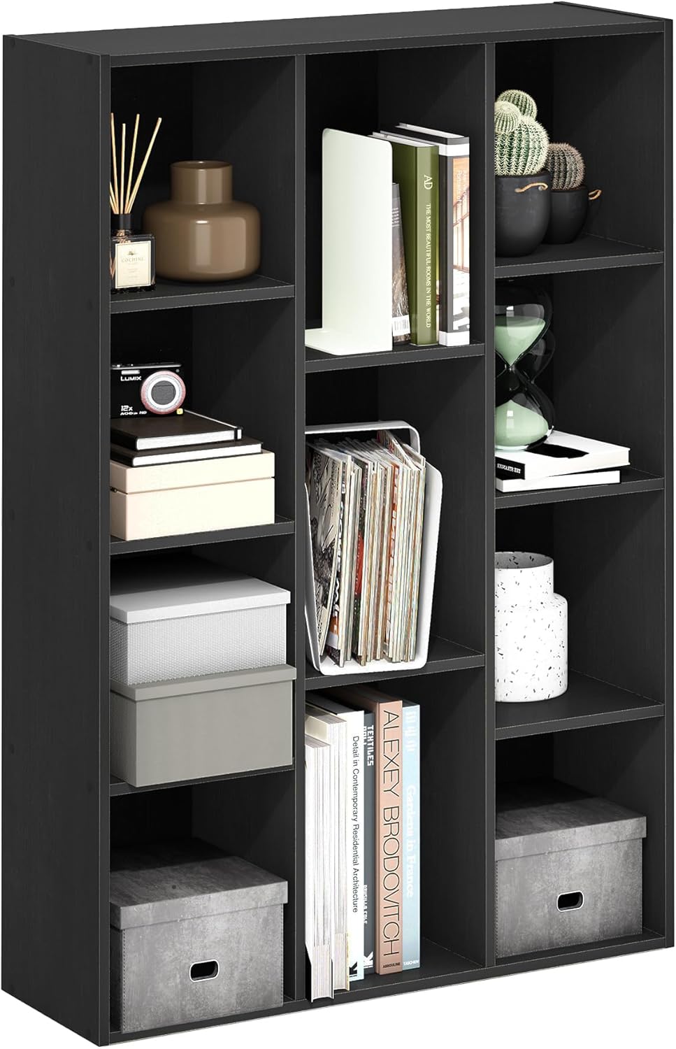 Furinno Luder Bookcase / Book / Storage , 5-Tier, White