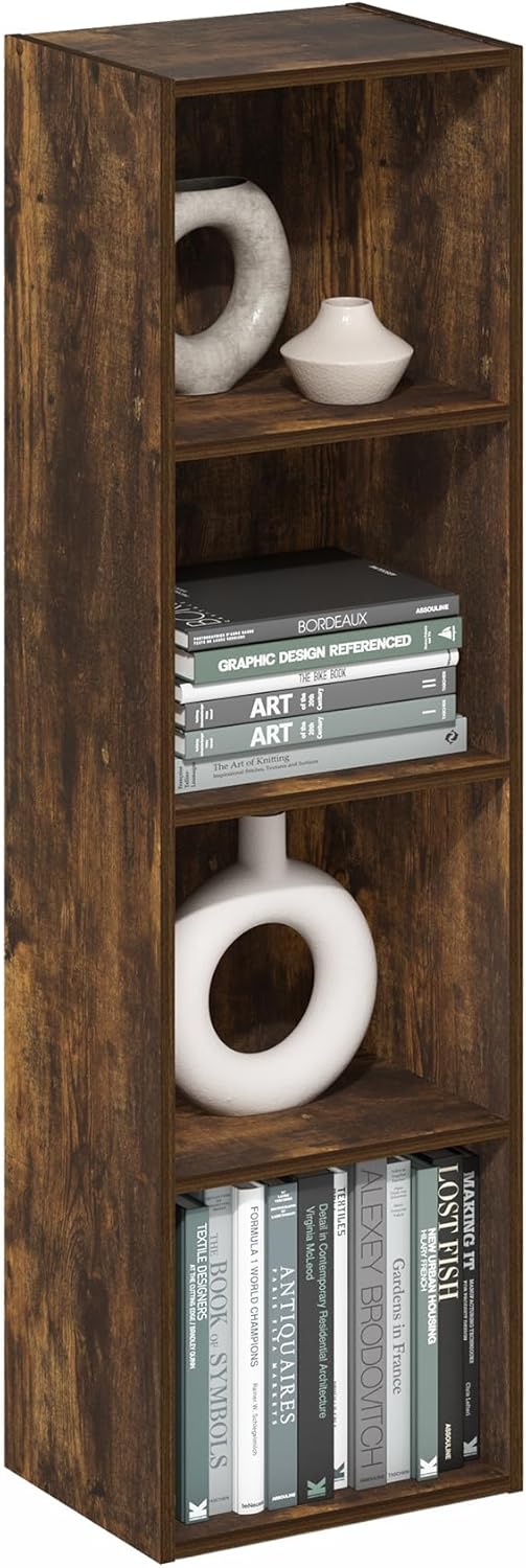 Furinno Luder Bookcase / Book / Storage , 5-Tier, White