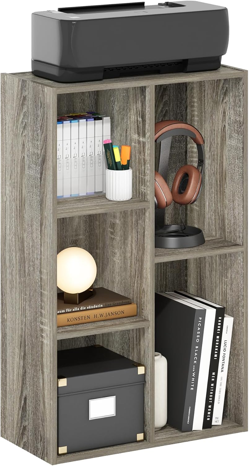 Furinno Luder Bookcase / Book / Storage , 5-Tier, White