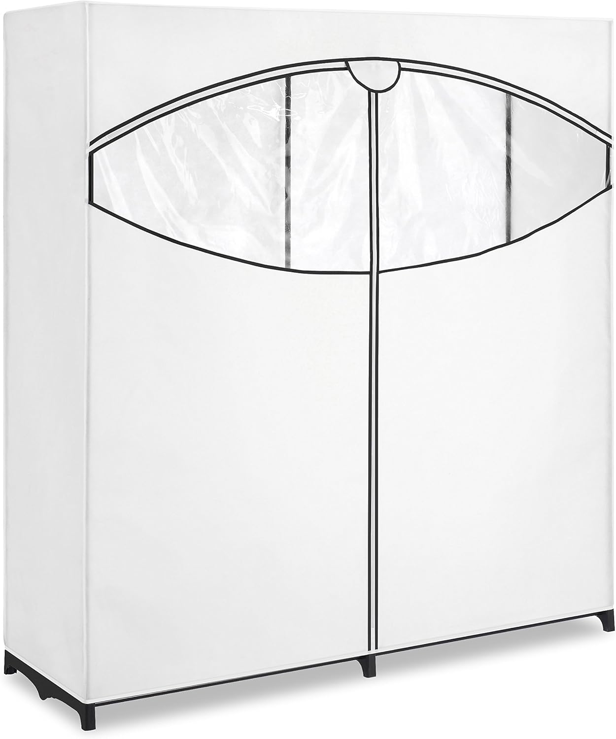 Whitmor Extra-Wide Clothes Closet, 60” with, White Cover